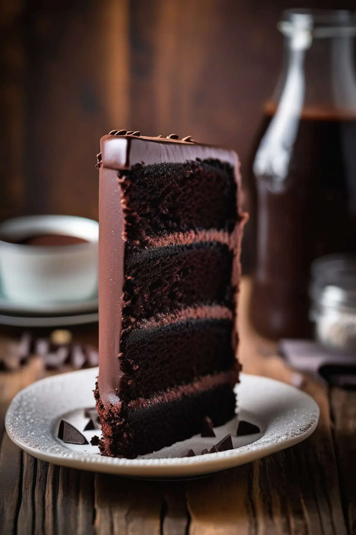 Dark Chocolate Devil's Food Cake