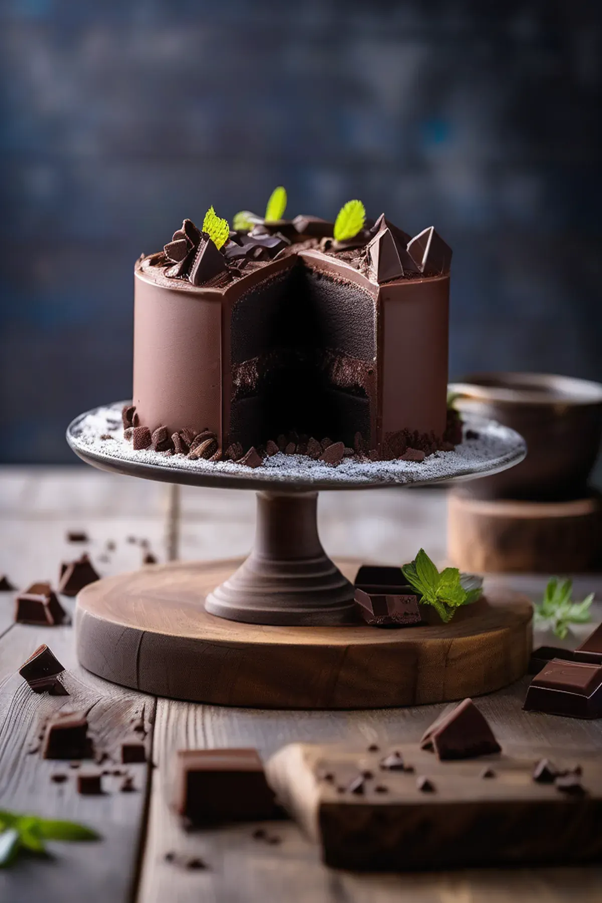 Dark Chocolate Ice Cream Cake