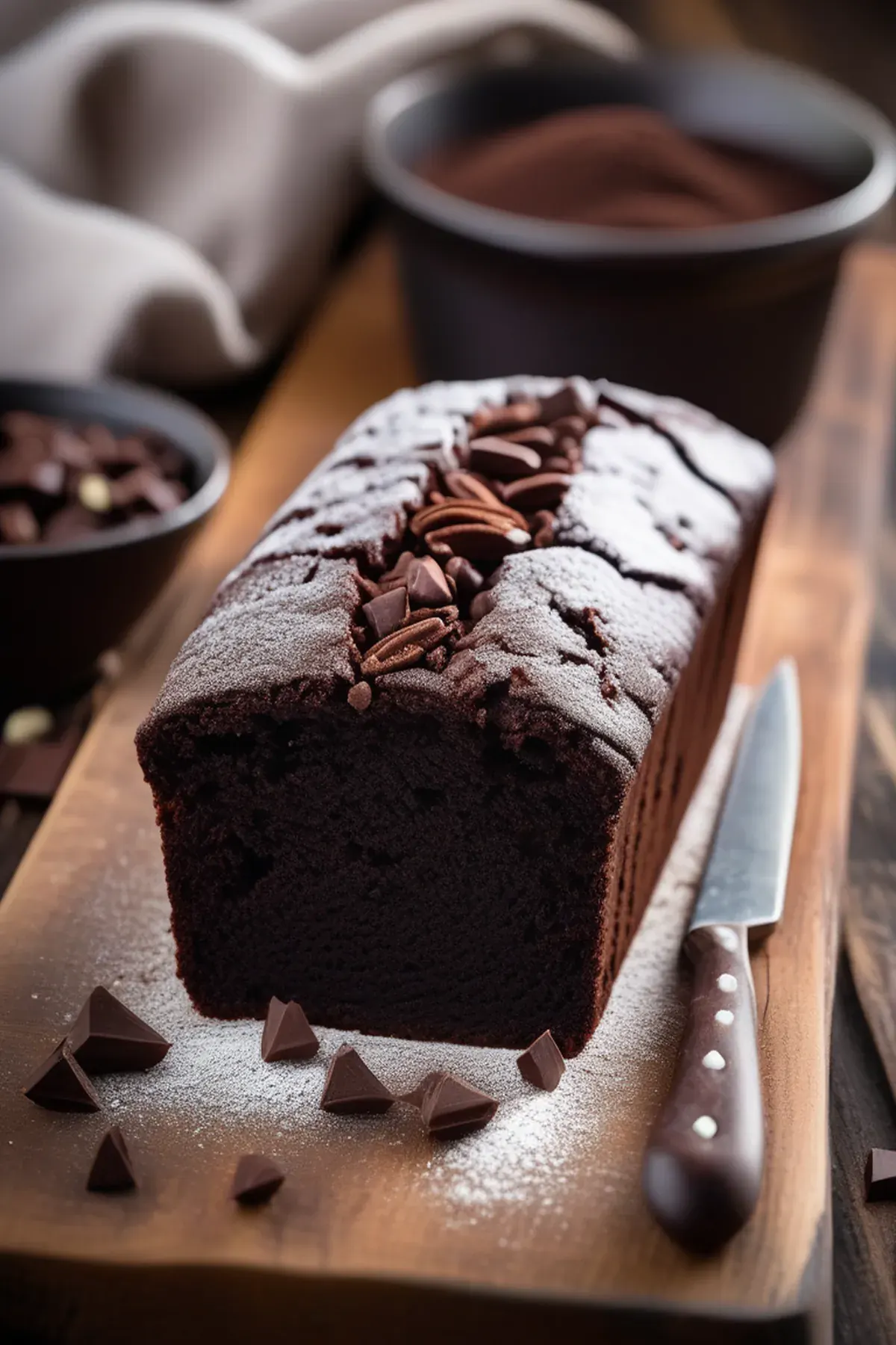 Dark Chocolate Loaf Cake