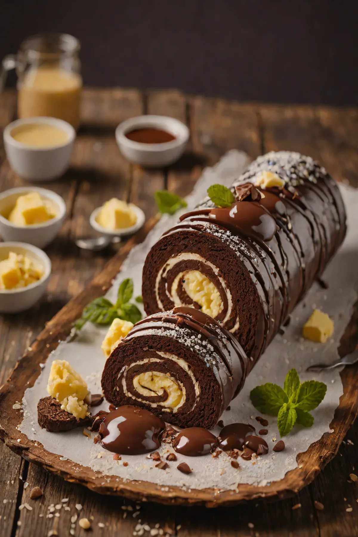 Dark Chocolate Roulade