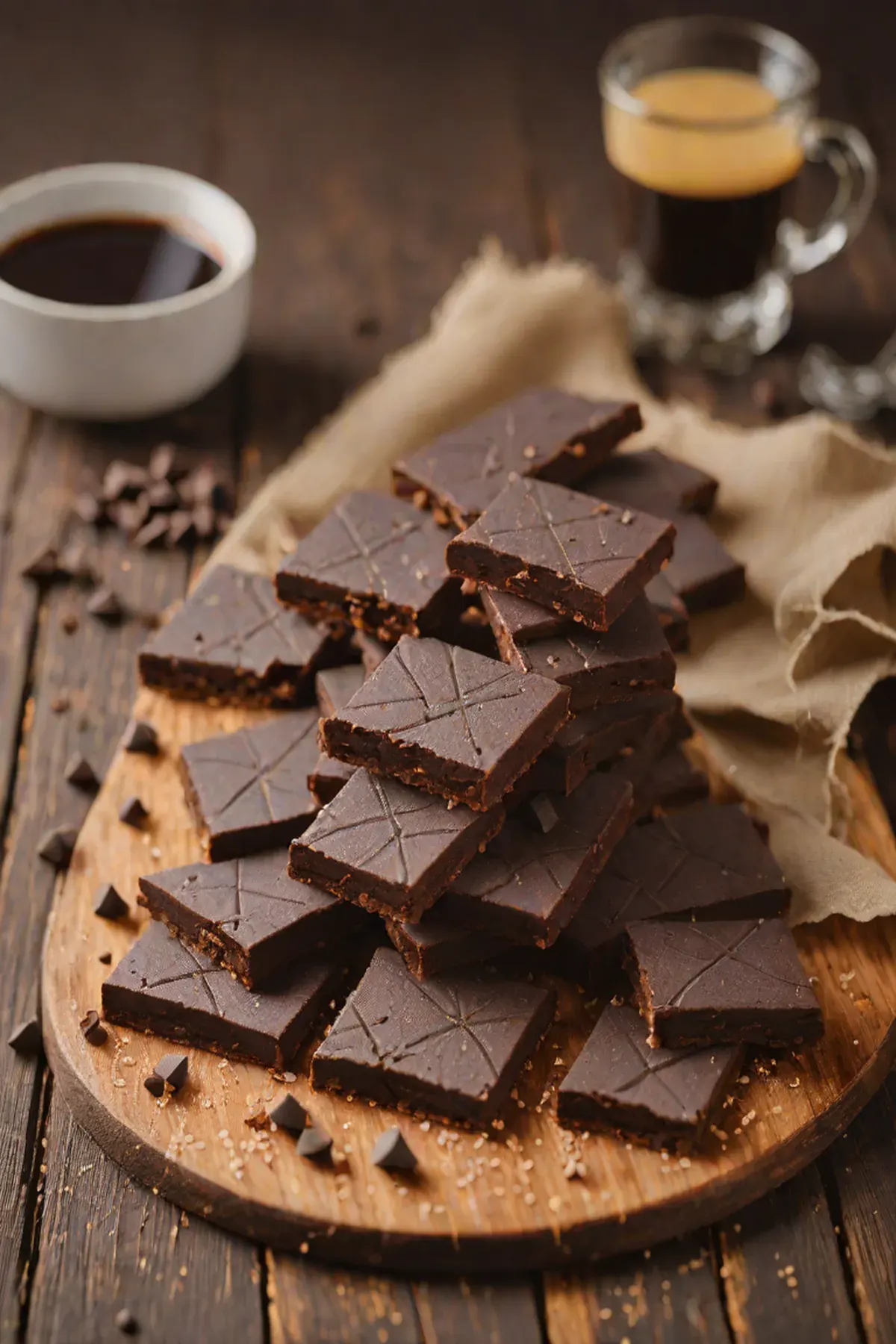 Dark Chocolate Scottish Shortbread