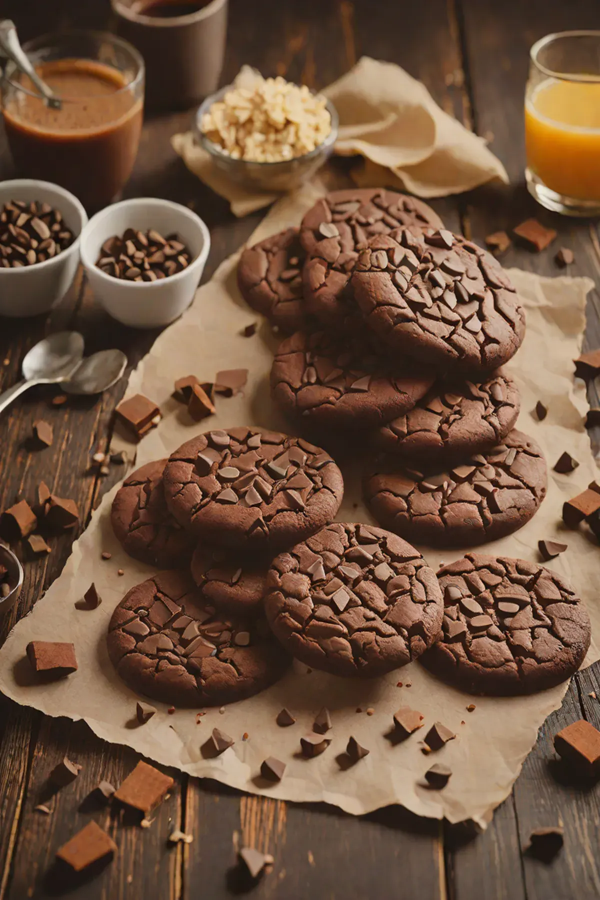Dark Chocolate Slice and Bake Cookies