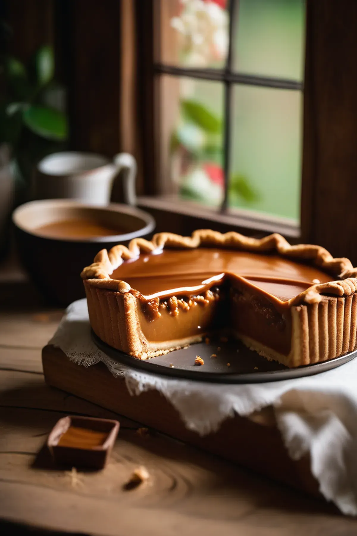 Dulce de Leche Deep Dish Pie