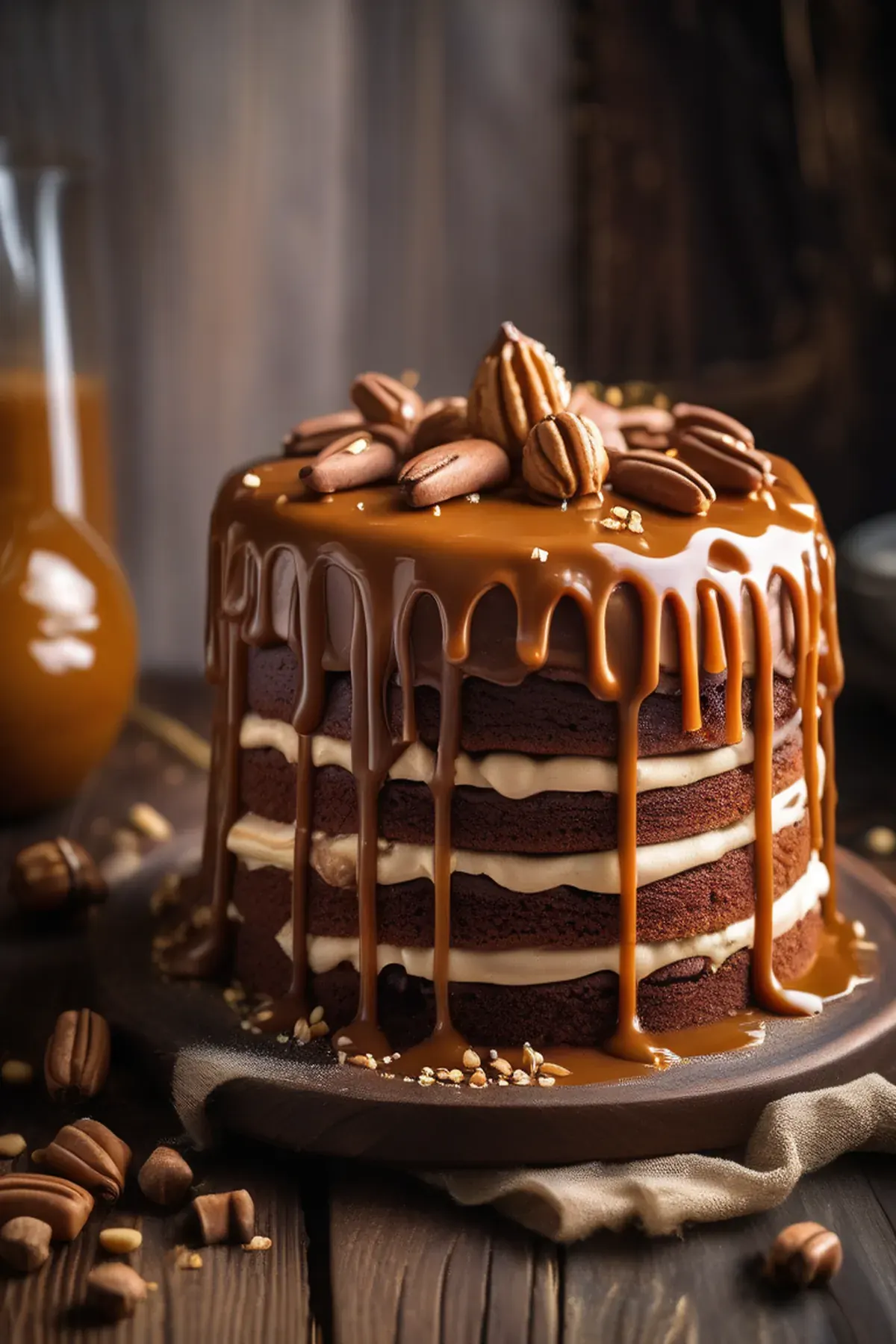 Dulce de Leche Drip Cake