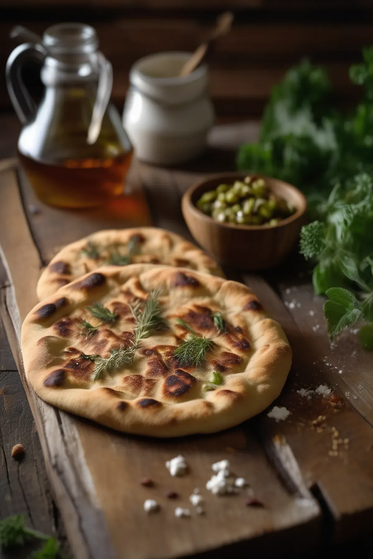 Easy soft flatbreads