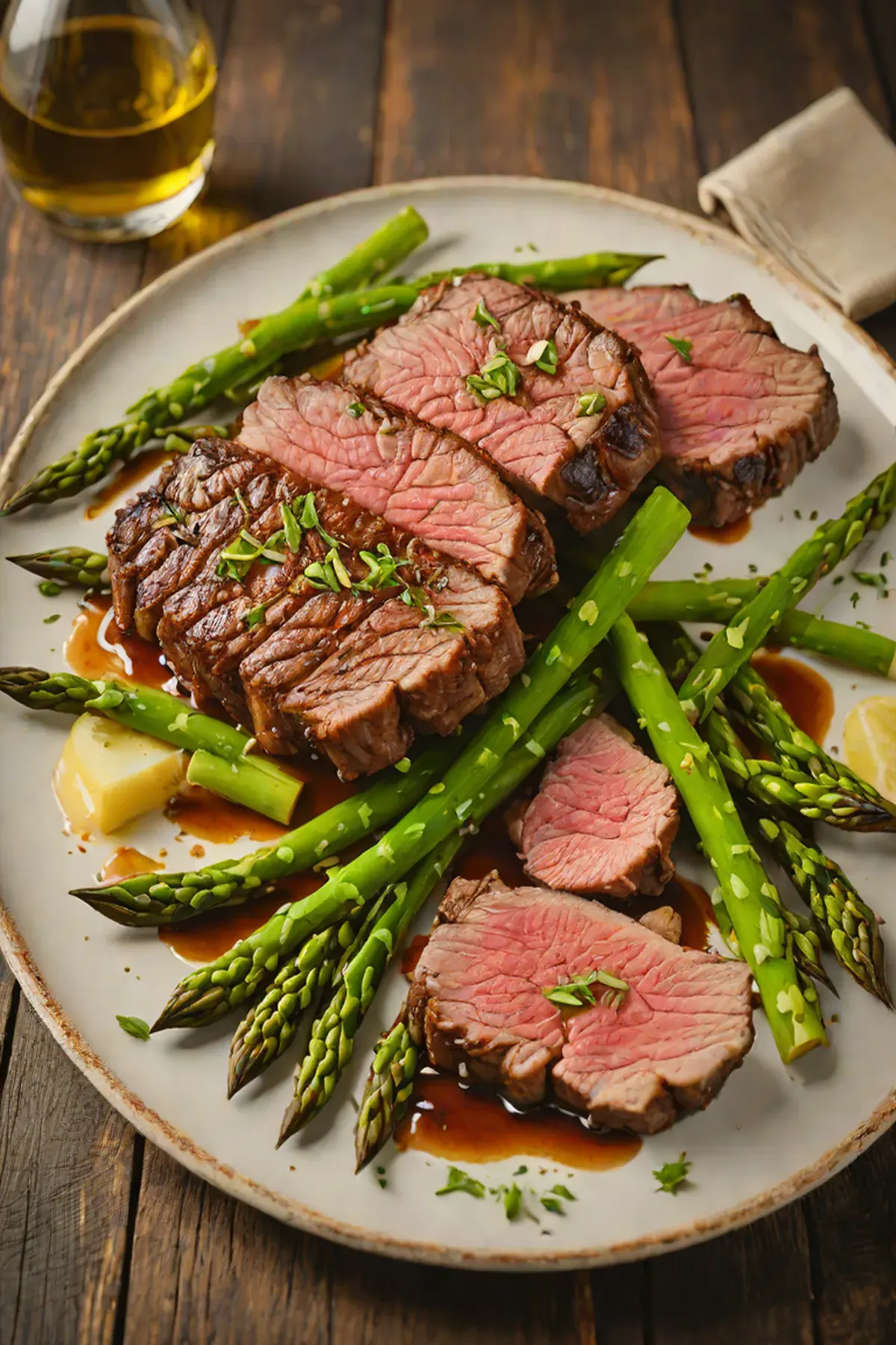 Grilled Beef with Asparagus