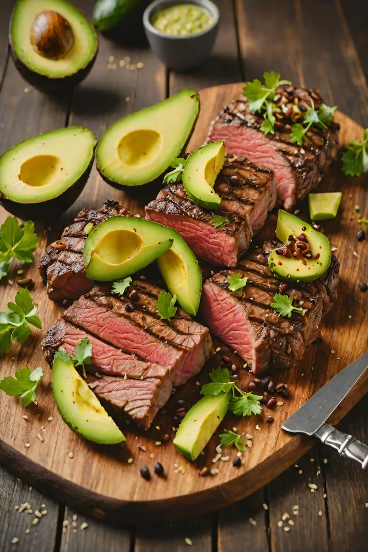 Grilled Beef with Avocado