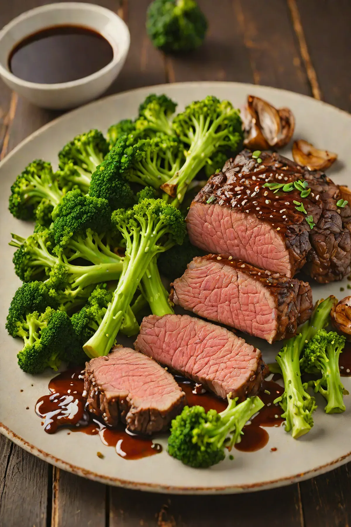 Grilled Beef with Broccoli
