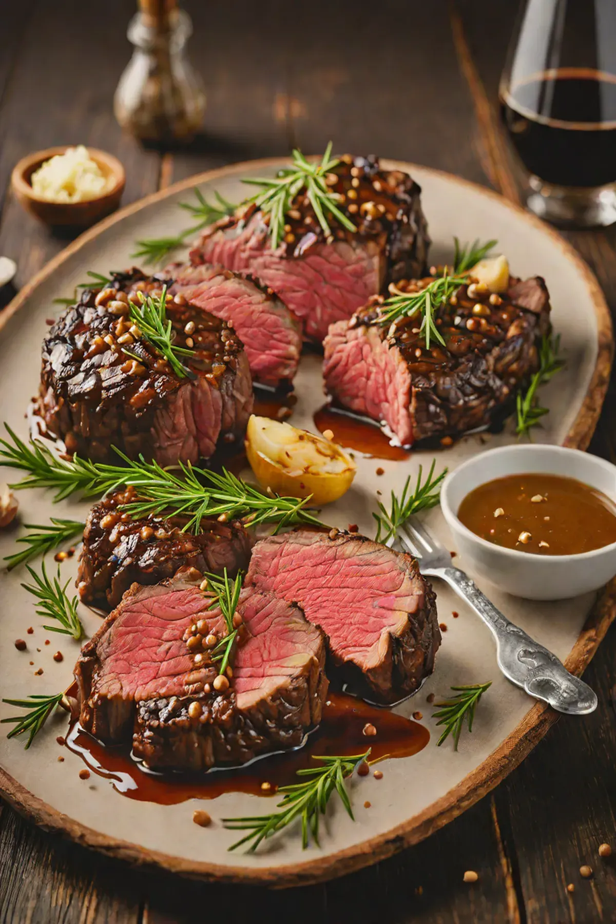 Grilled Beef with Garlic