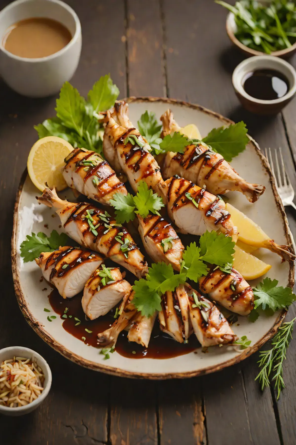Grilled Chicken with Bamboo Shoot