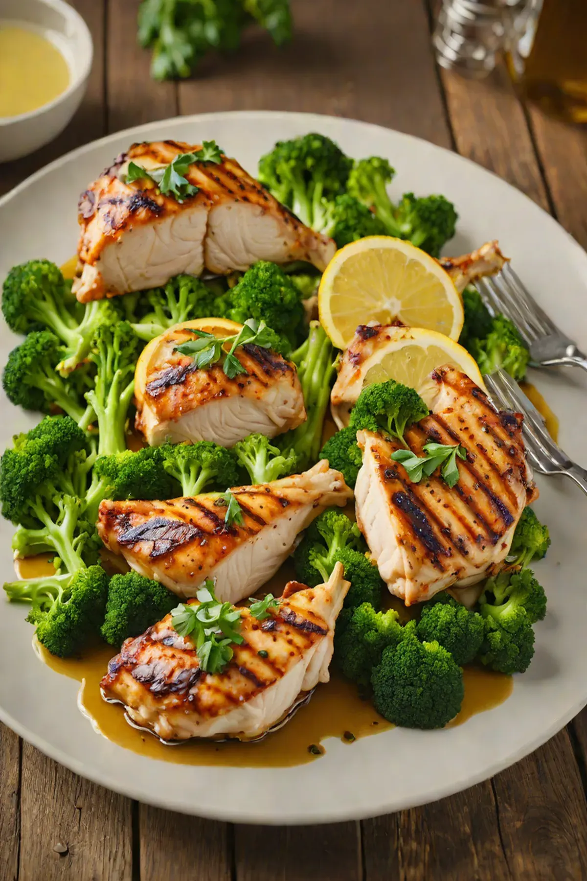 Grilled Chicken with Broccoli