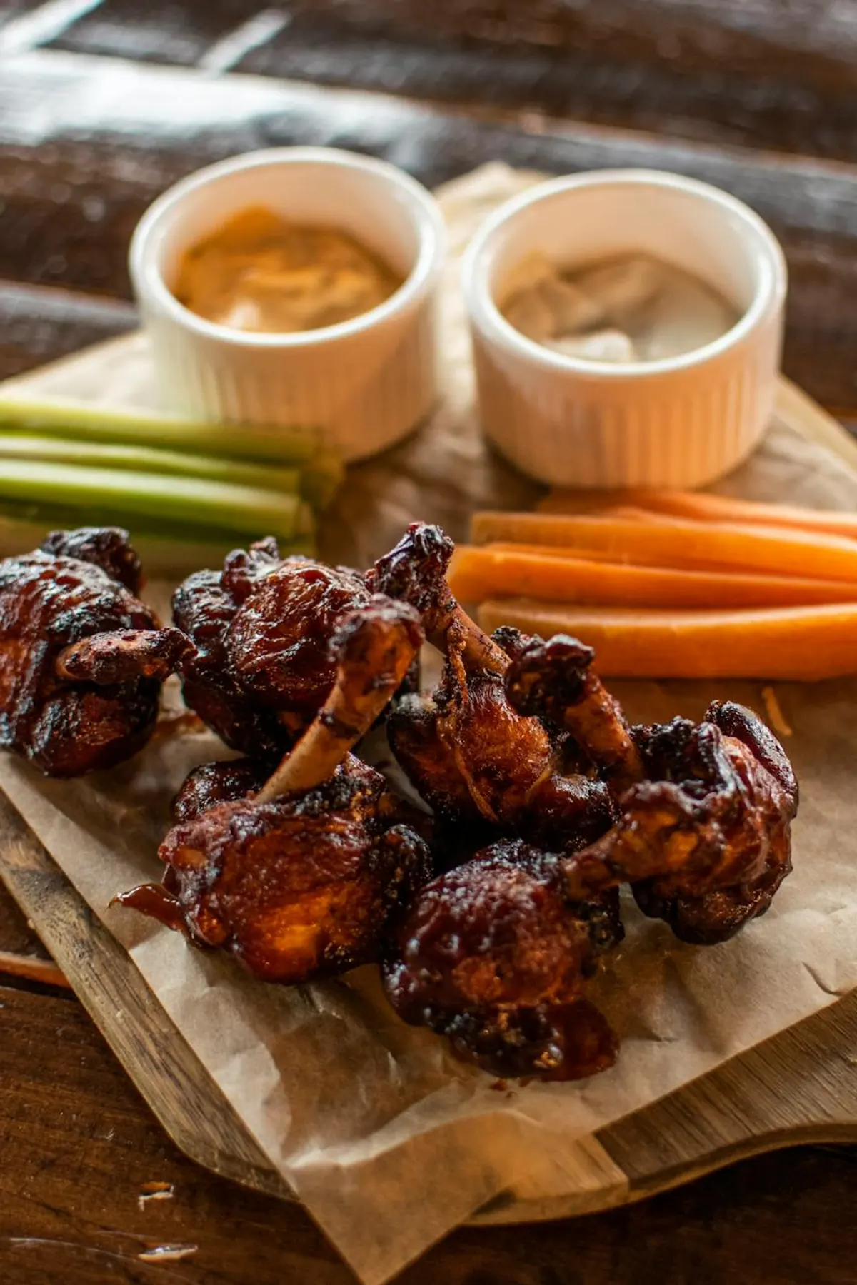Grilled Chicken with Celery and Herb Butter