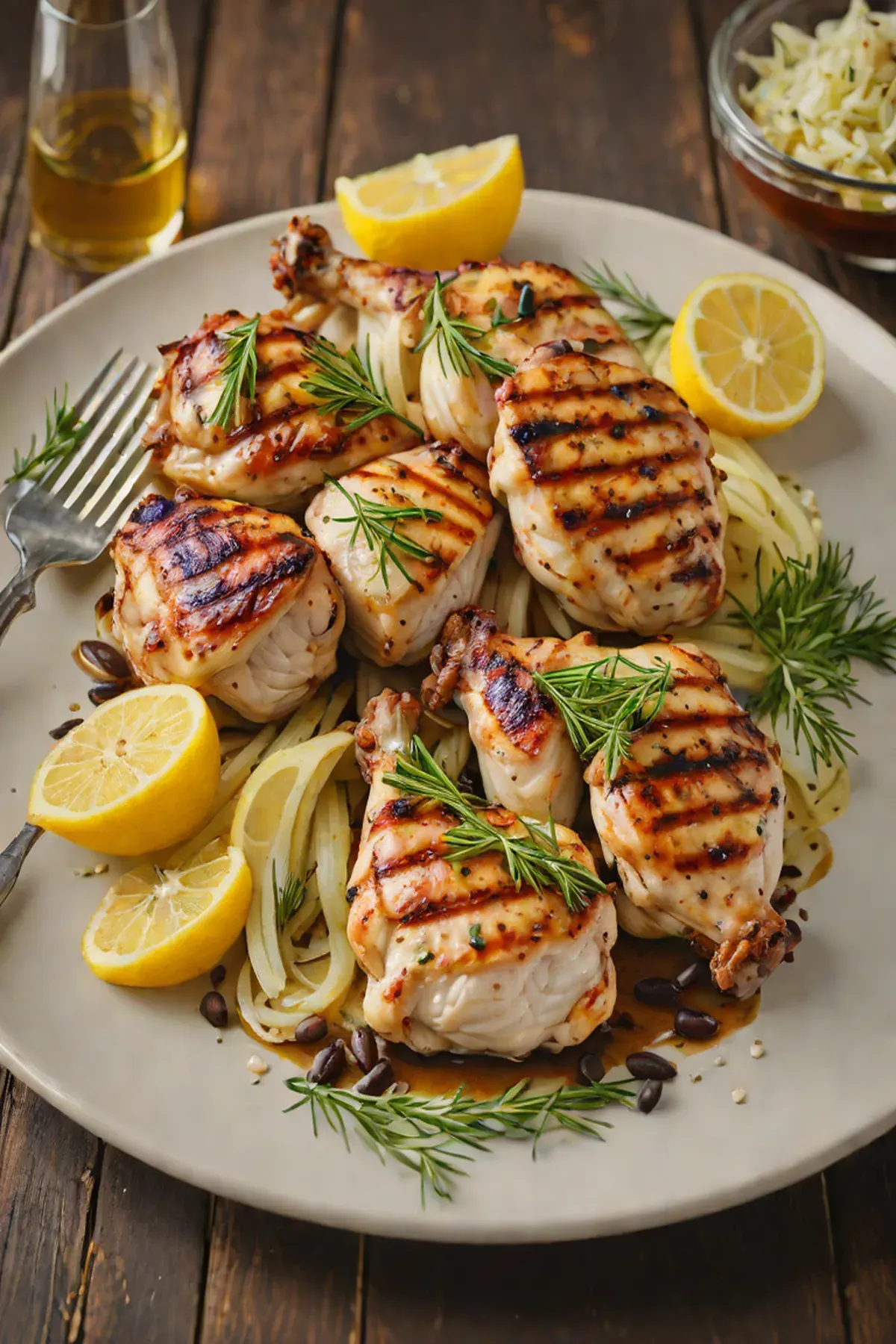 Grilled Chicken with Fennel