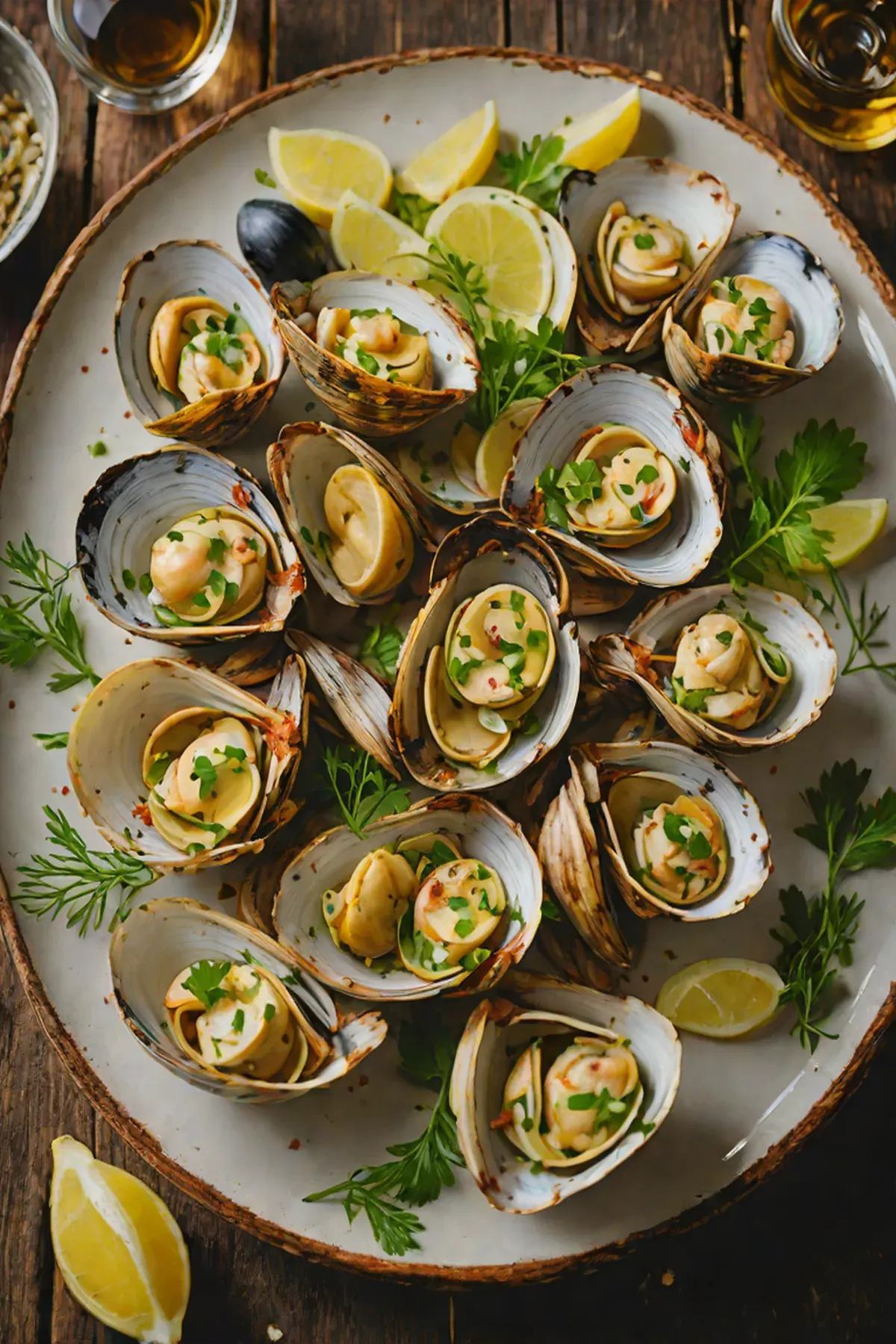 Grilled Clams with Fennel