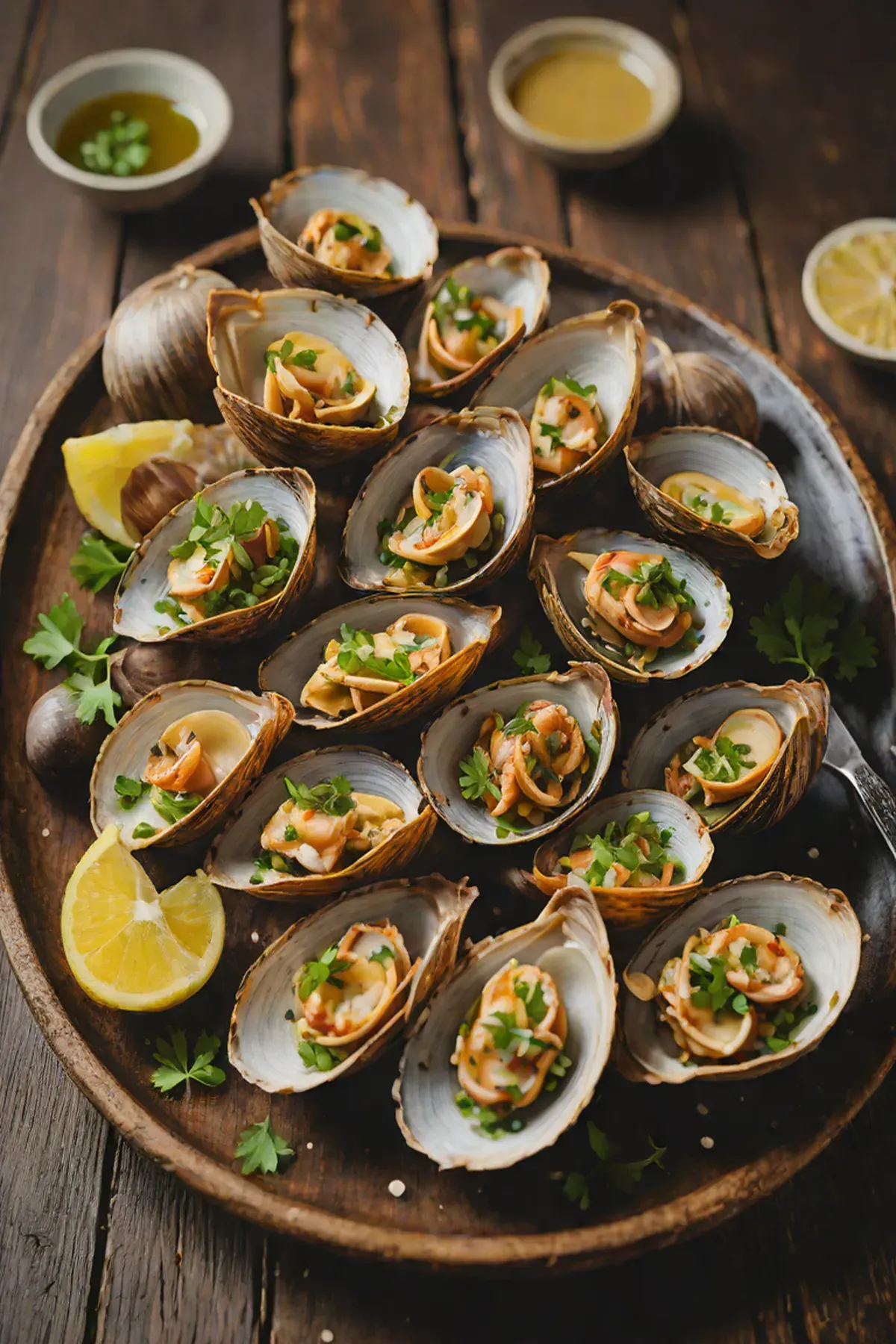Grilled Clams with Ginger