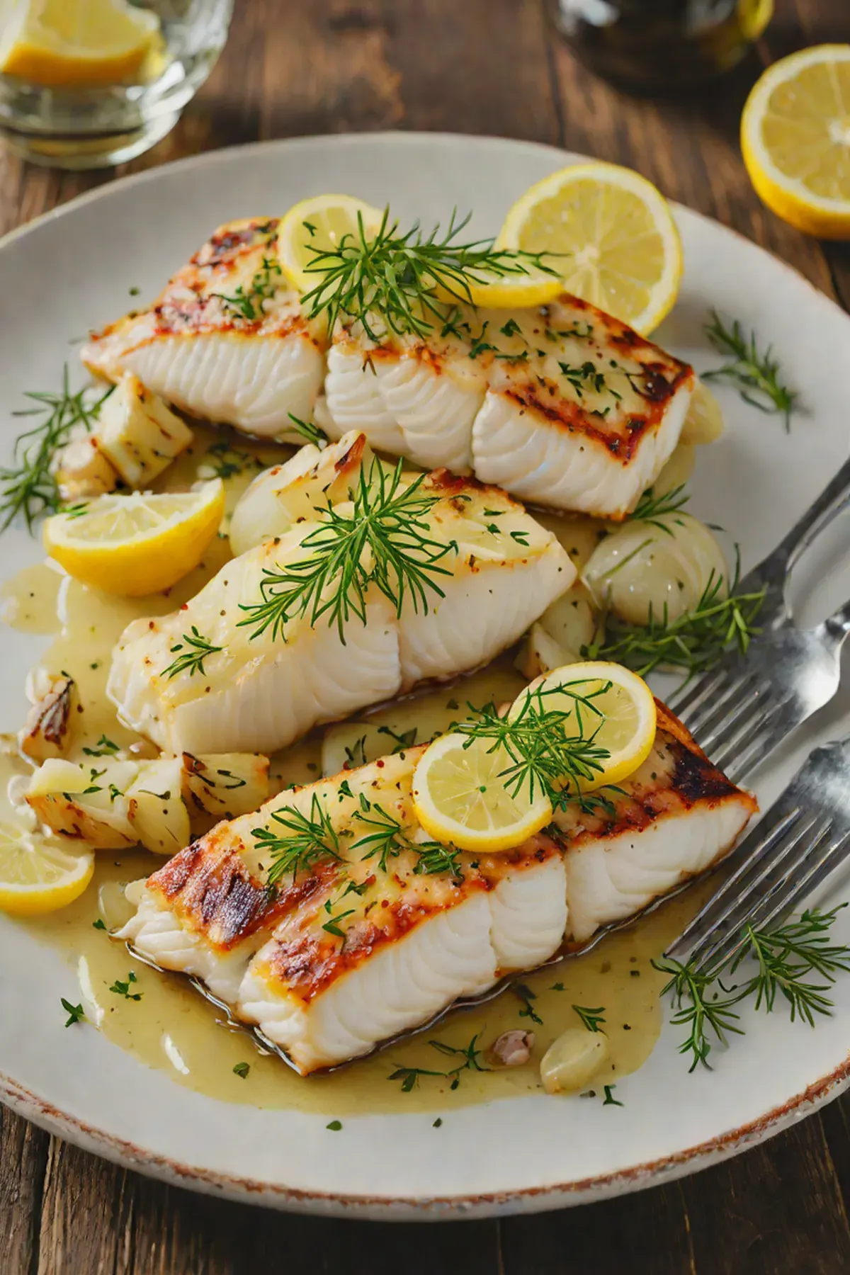 Grilled Cod with Fennel
