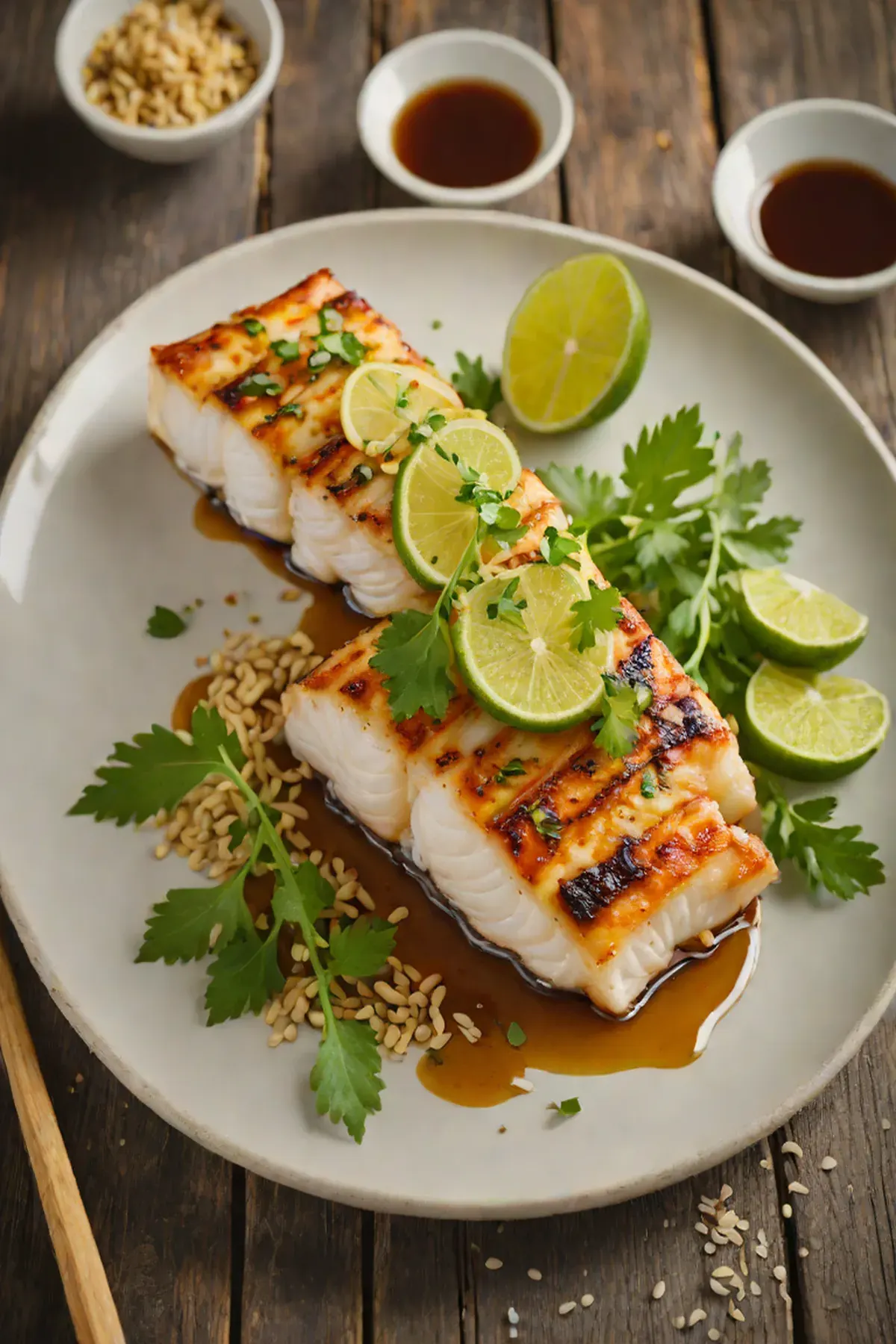 Grilled Cod with Ginger