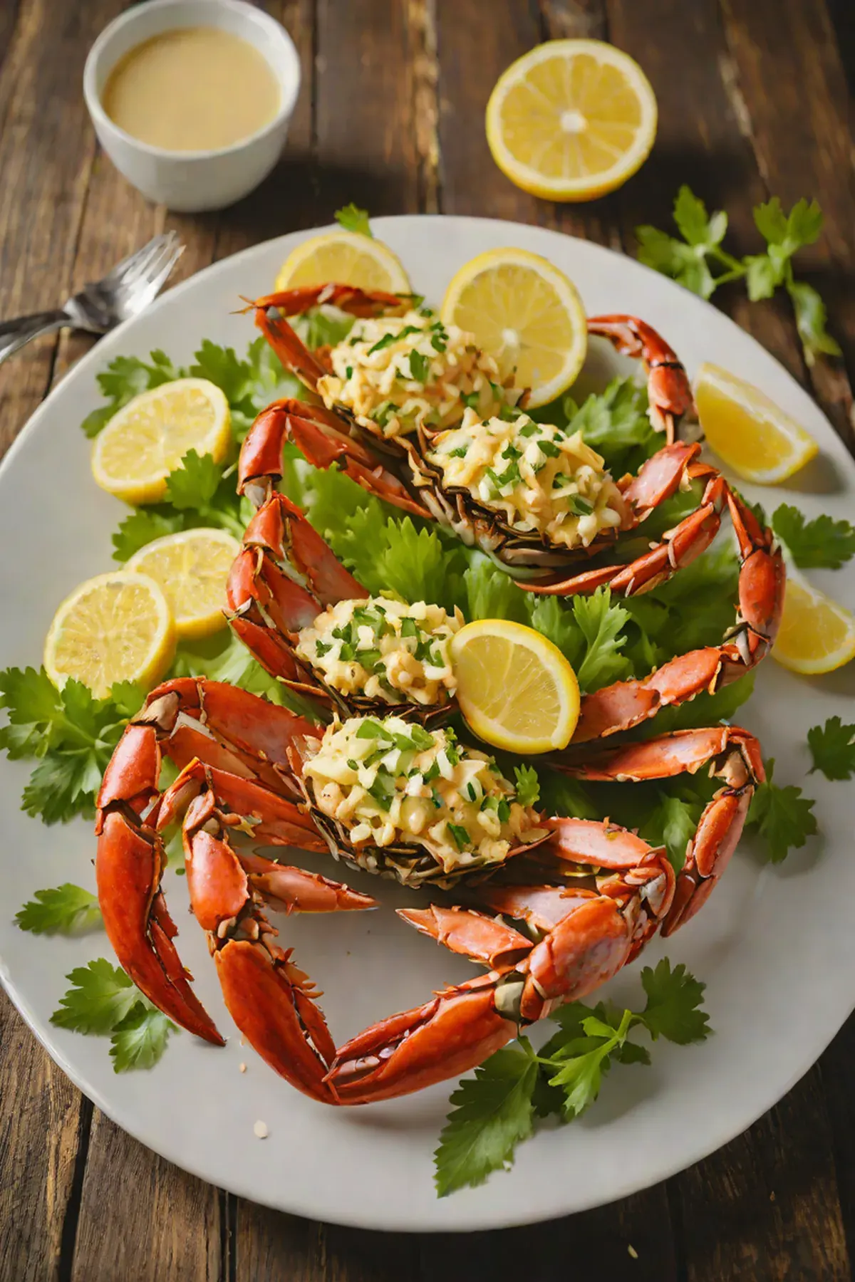 Grilled Crab with Celery