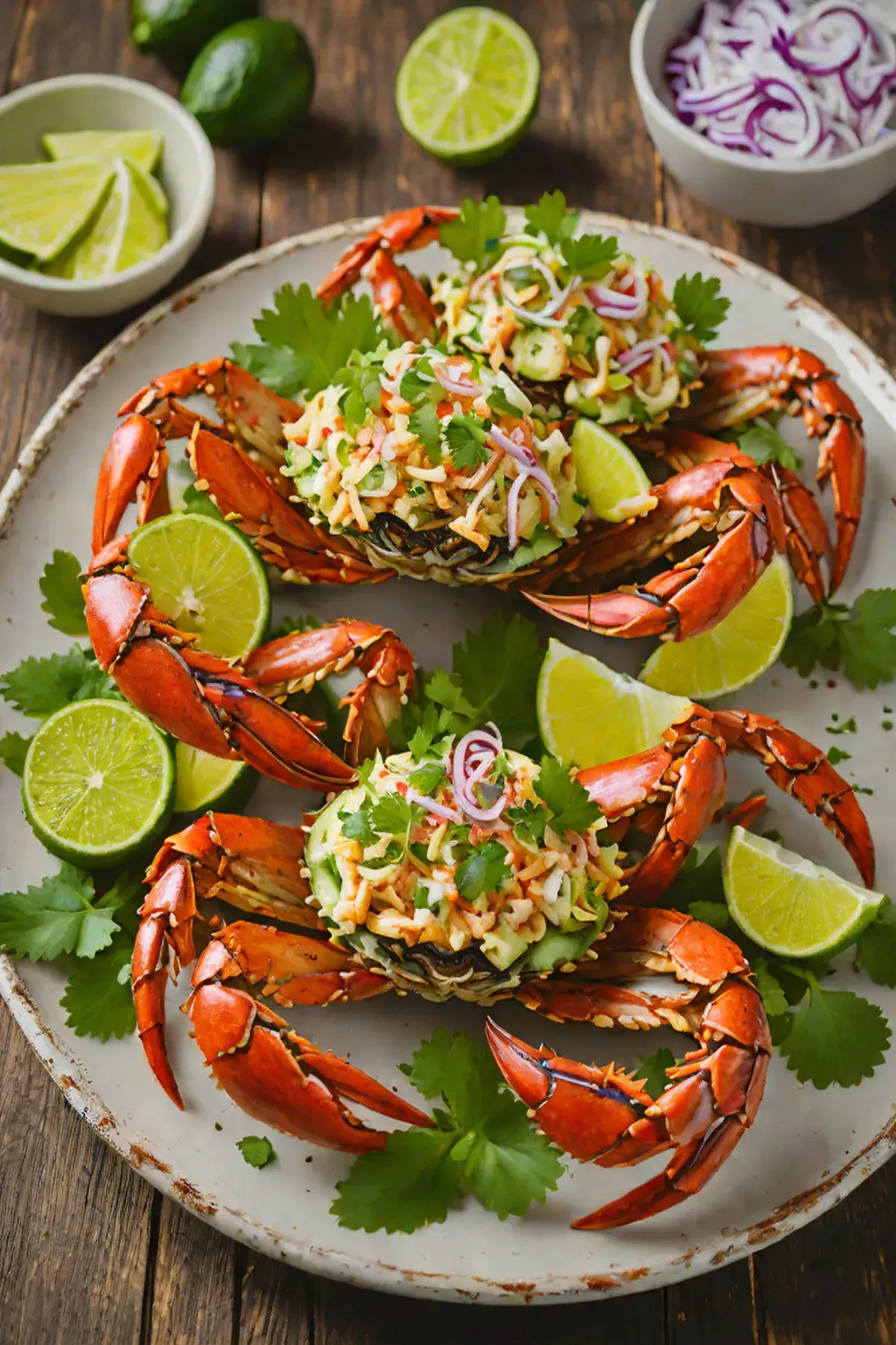 Grilled Crab with Cucumber