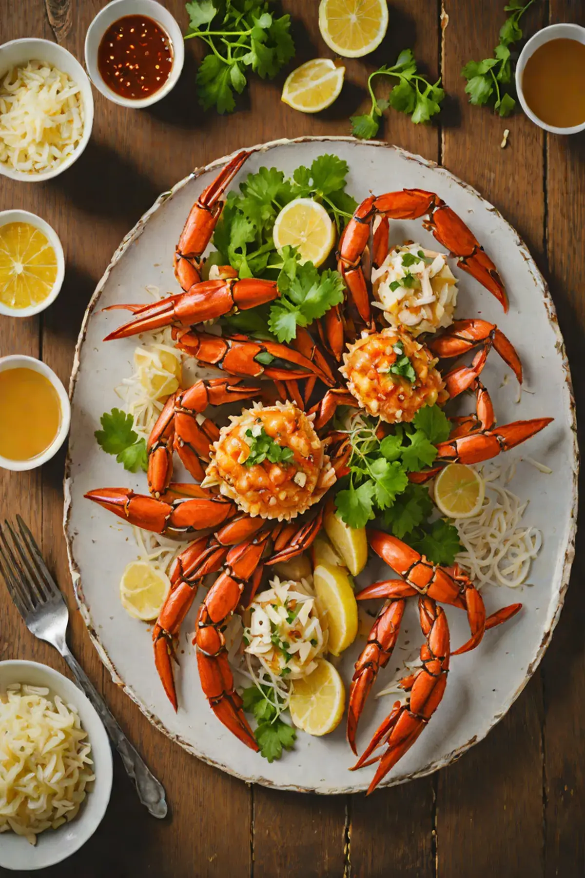 Grilled Crab with Daikon