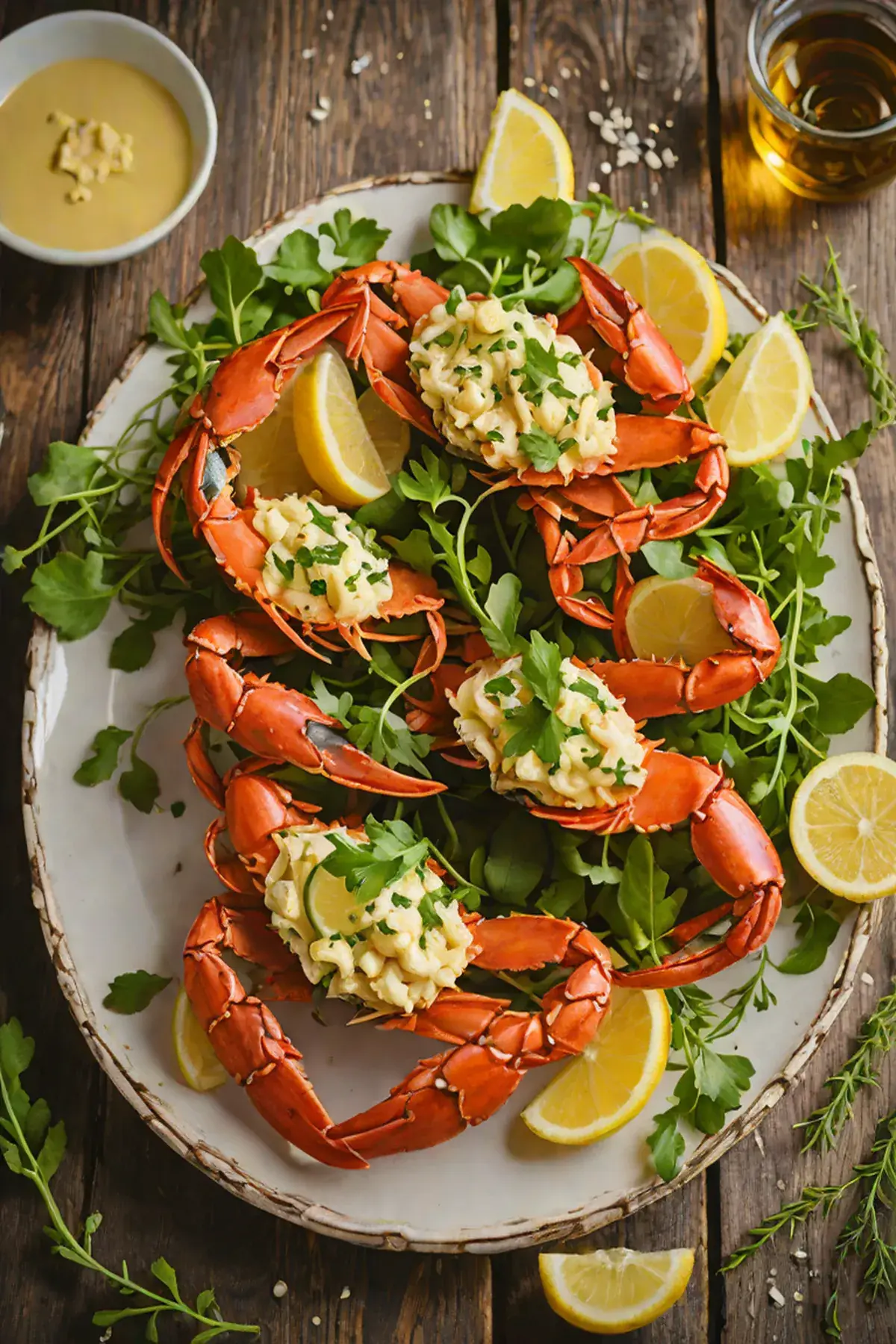 Grilled Crab with Rocket