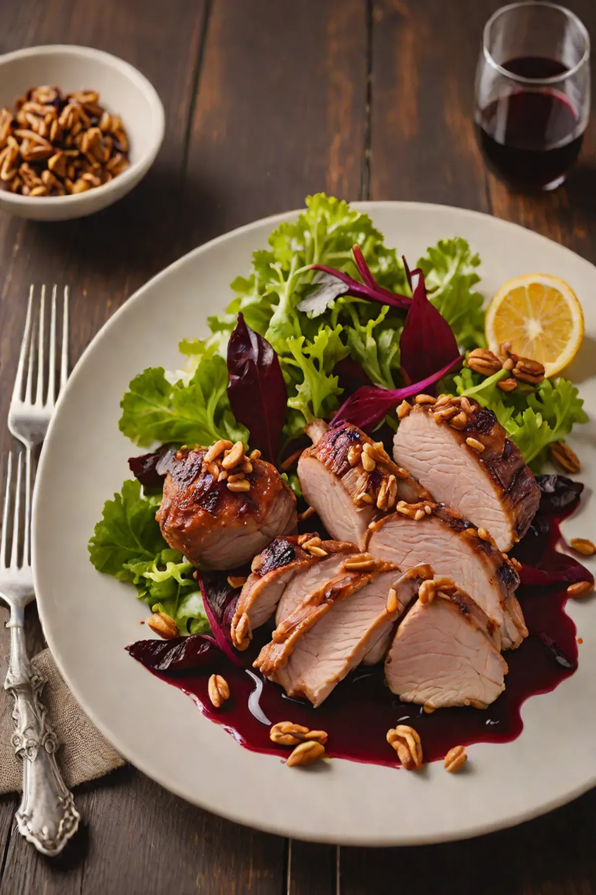 Grilled Duck with Beetroot