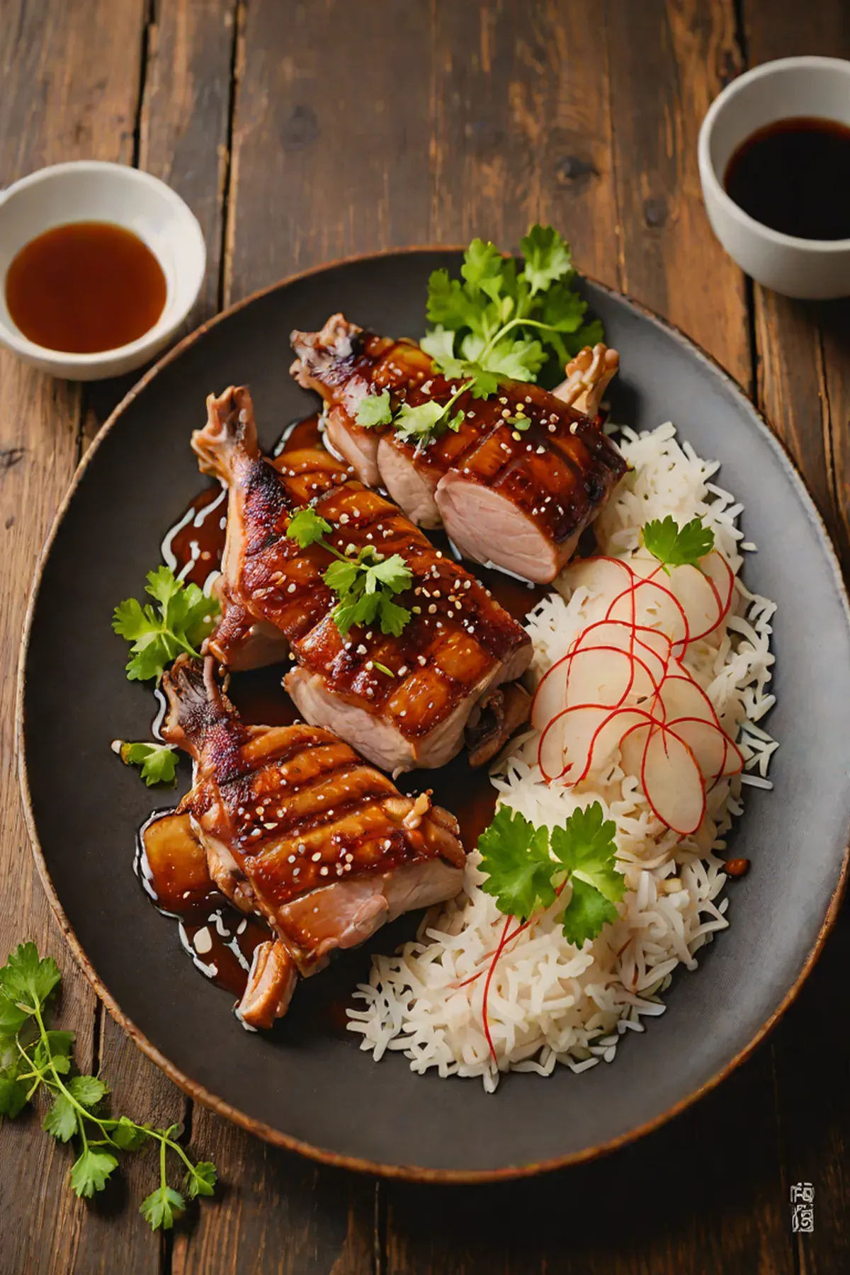 Grilled Duck with Daikon
