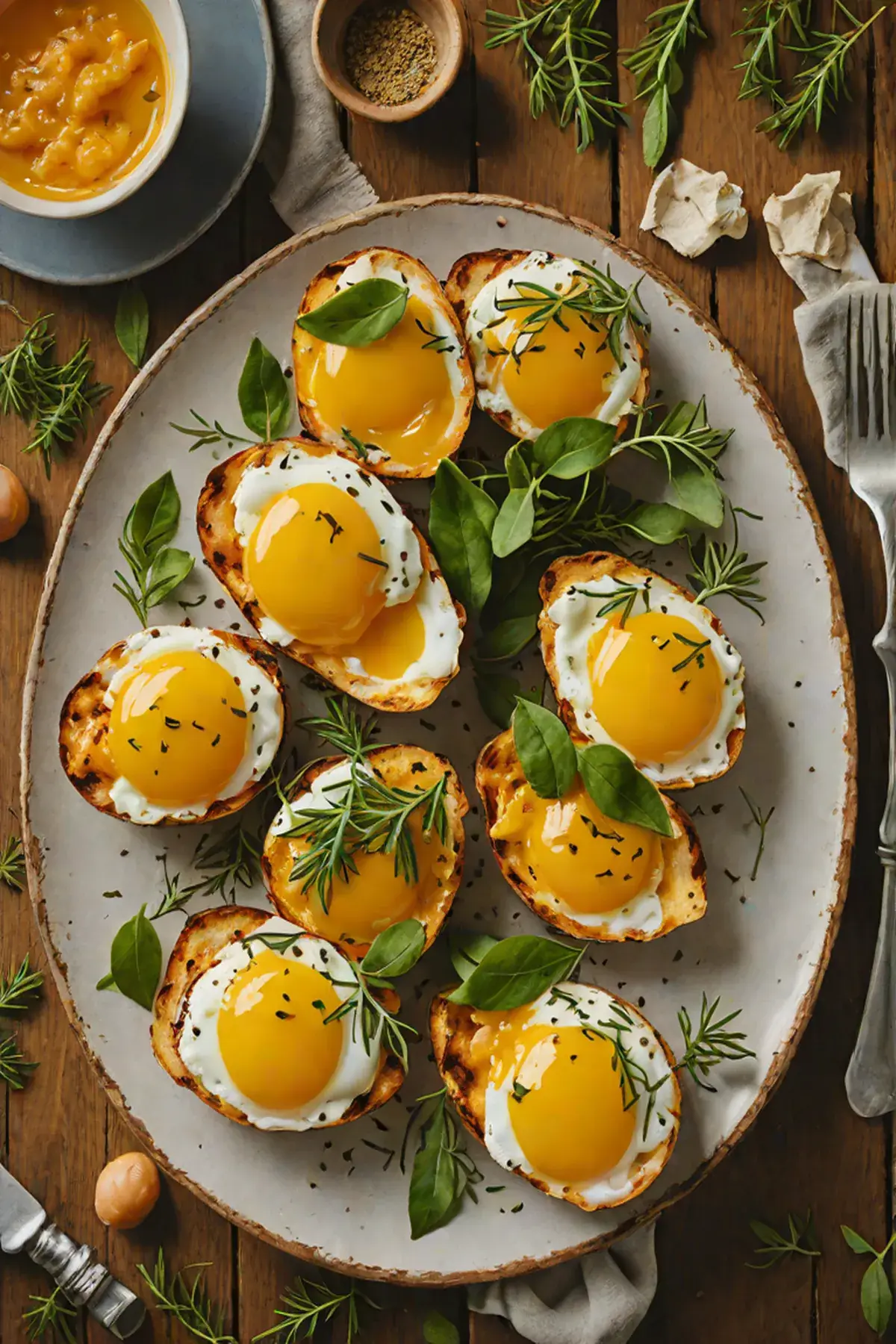 Grilled Eggs with Butternut Squash