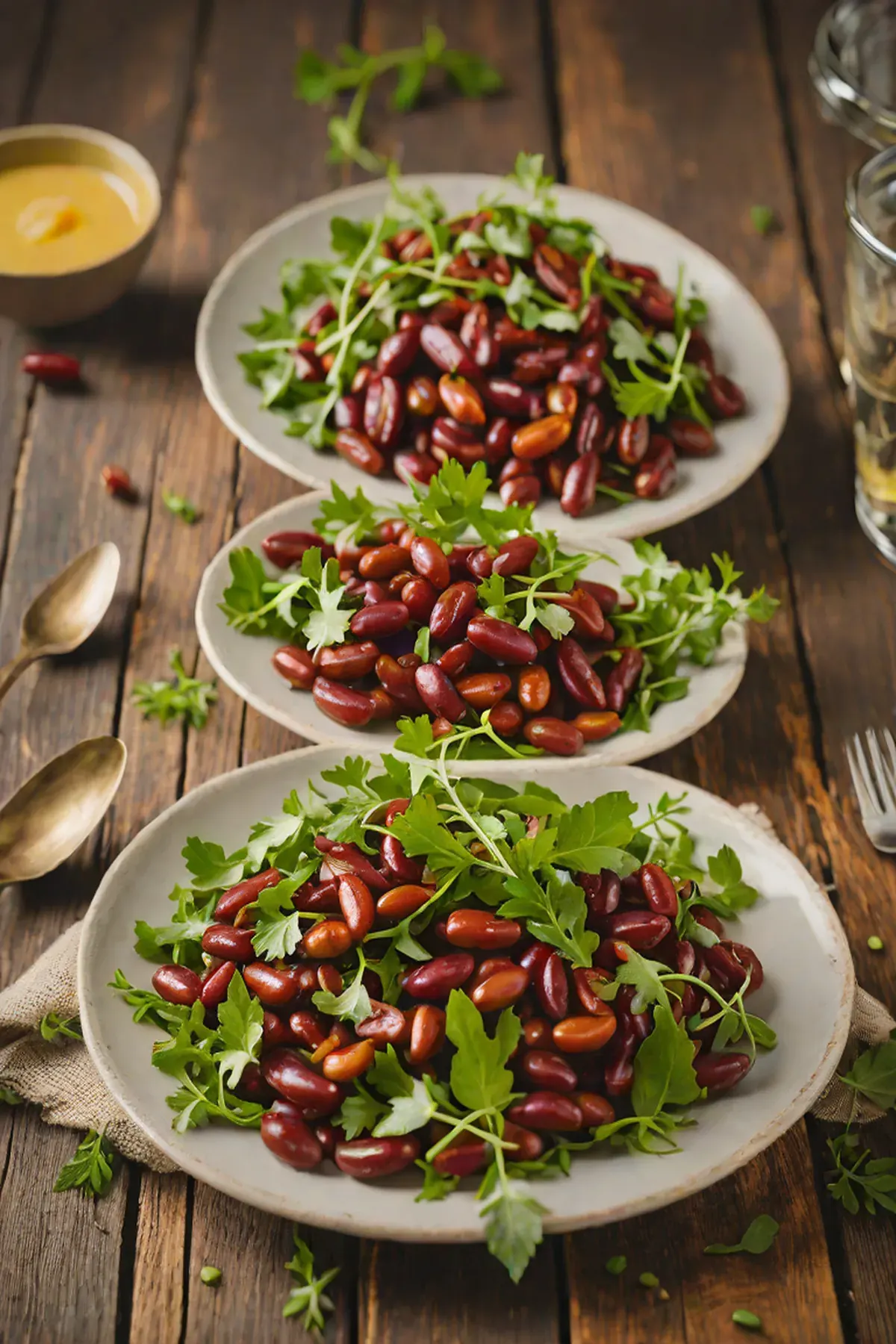 Grilled Kidney Beans with Rocket