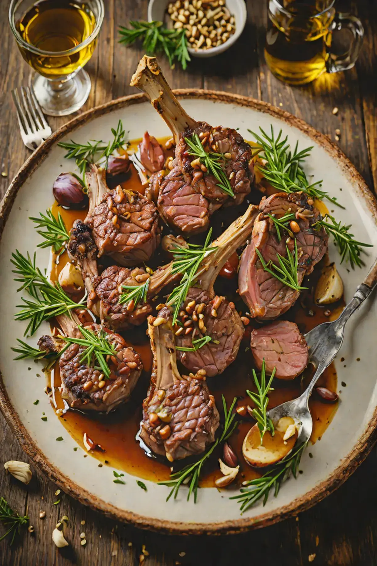 Grilled Lamb with Garlic