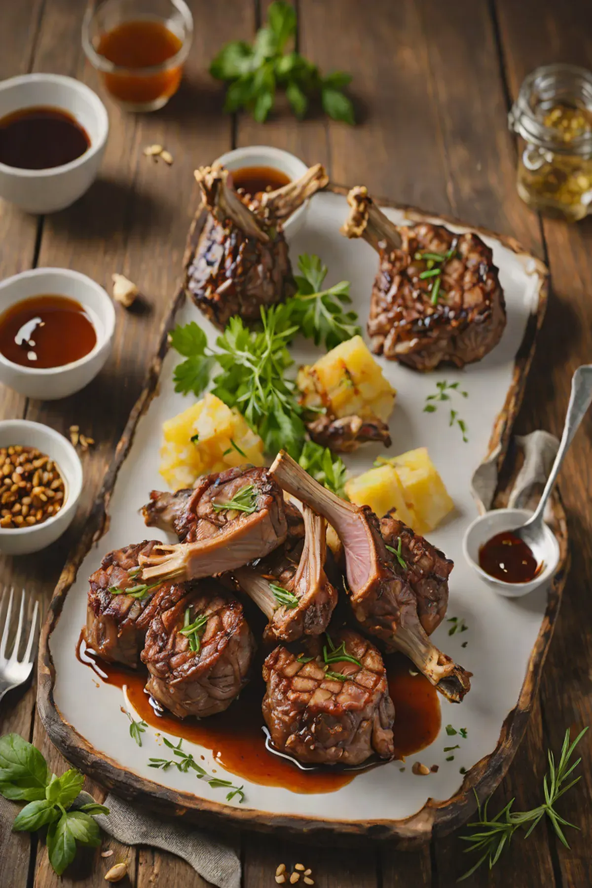 Grilled Lamb with Ginger