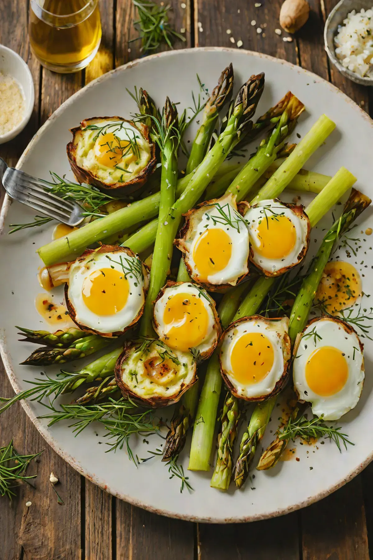 Grilled Leek and Eggs