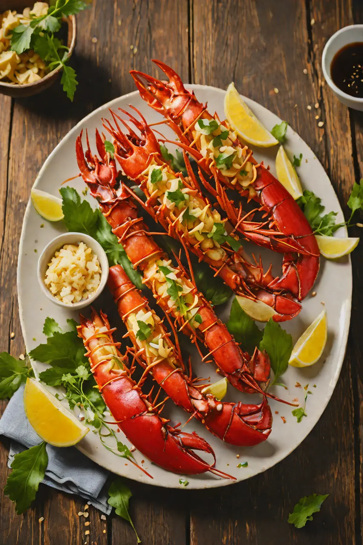 Grilled Lobster with Bamboo Shoot