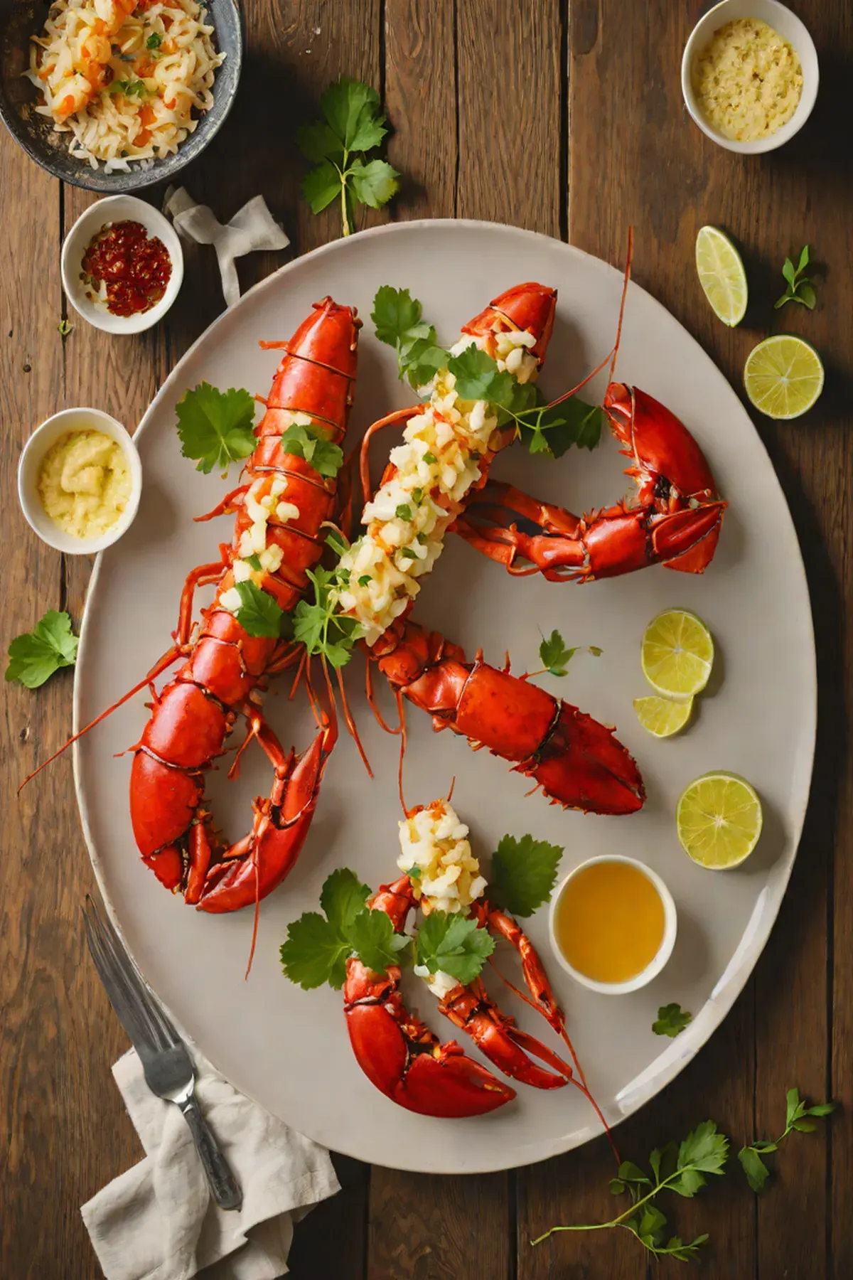 Grilled Lobster with Daikon Radish and Miso Butter