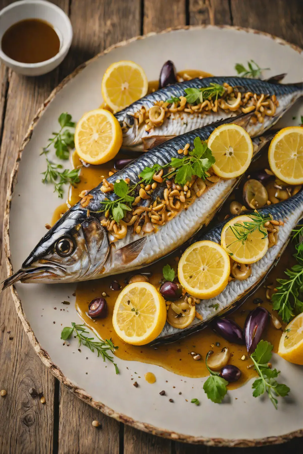Grilled Mackerel with Aubergine