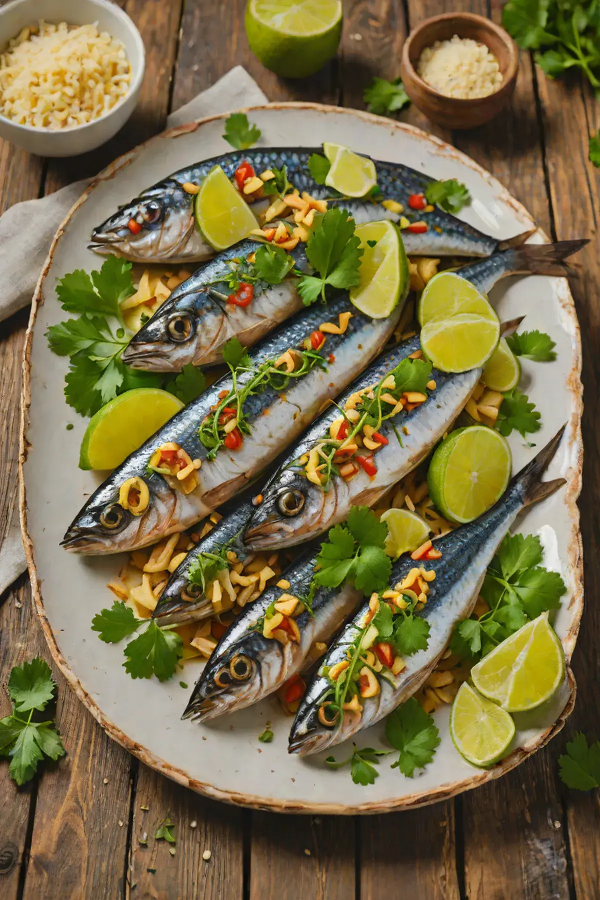 Grilled Mackerel with Cassava