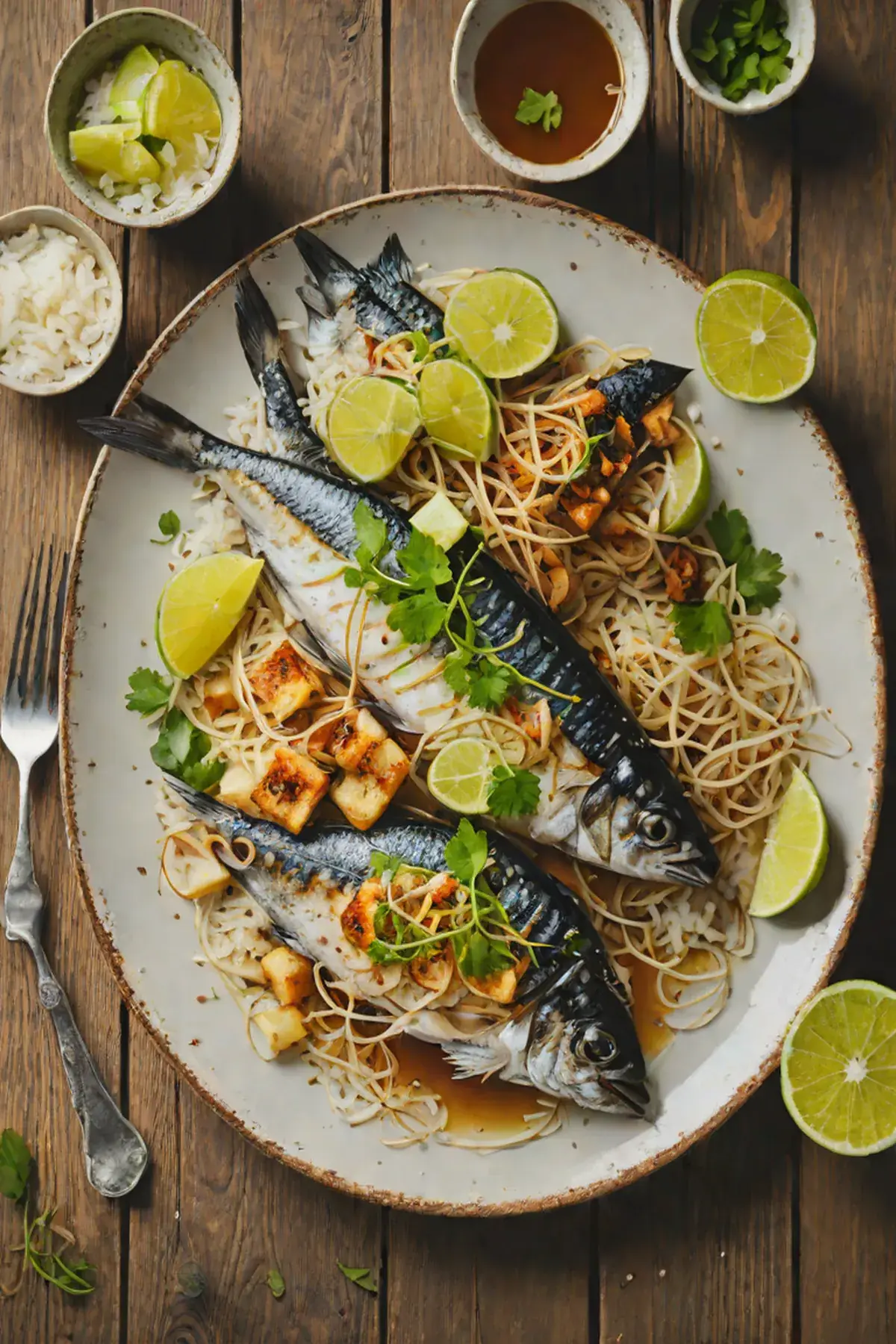 Grilled Mackerel with Daikon