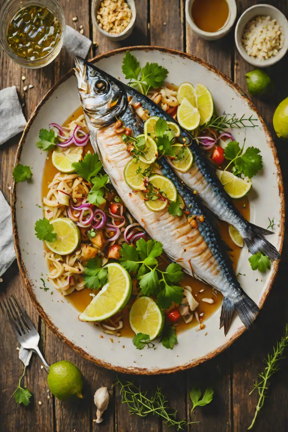 Grilled Mackerel with Ginger
