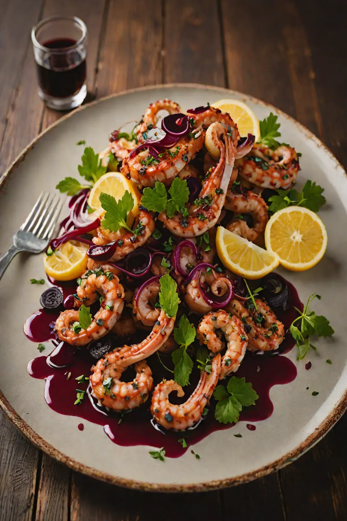 Grilled Octopus with Beetroot