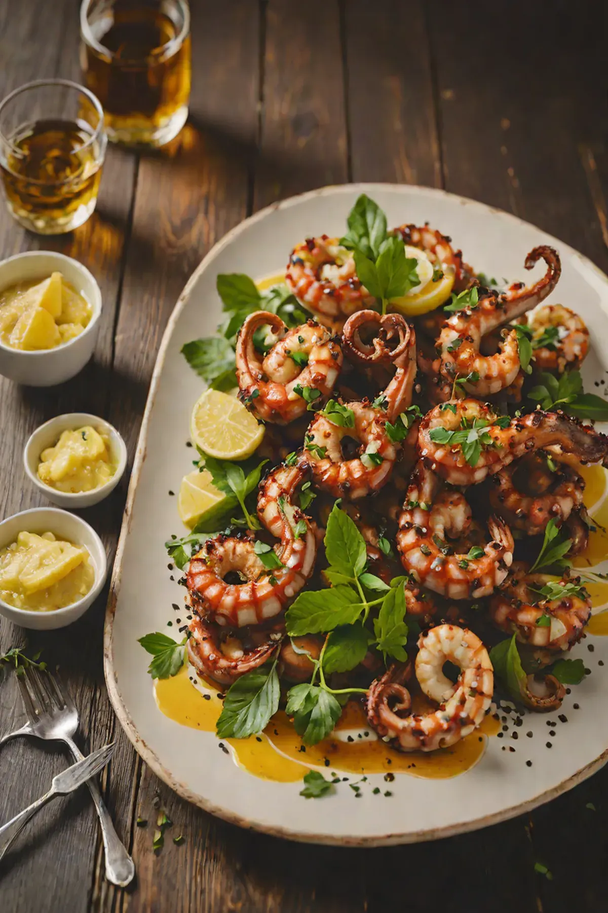 Grilled Octopus with Cassava