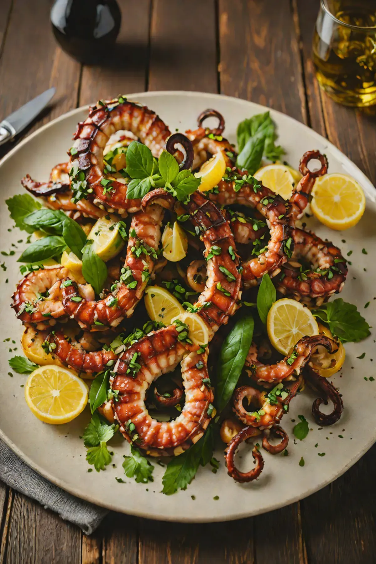 Grilled Octopus with Courgette