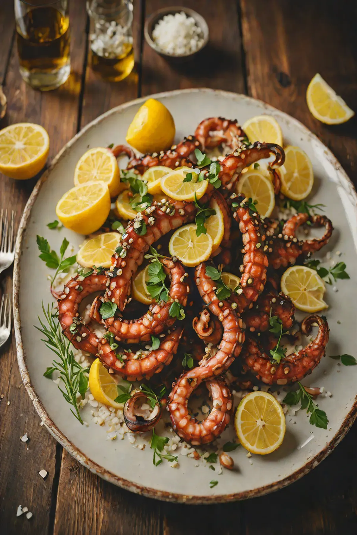 Grilled Octopus with Garlic