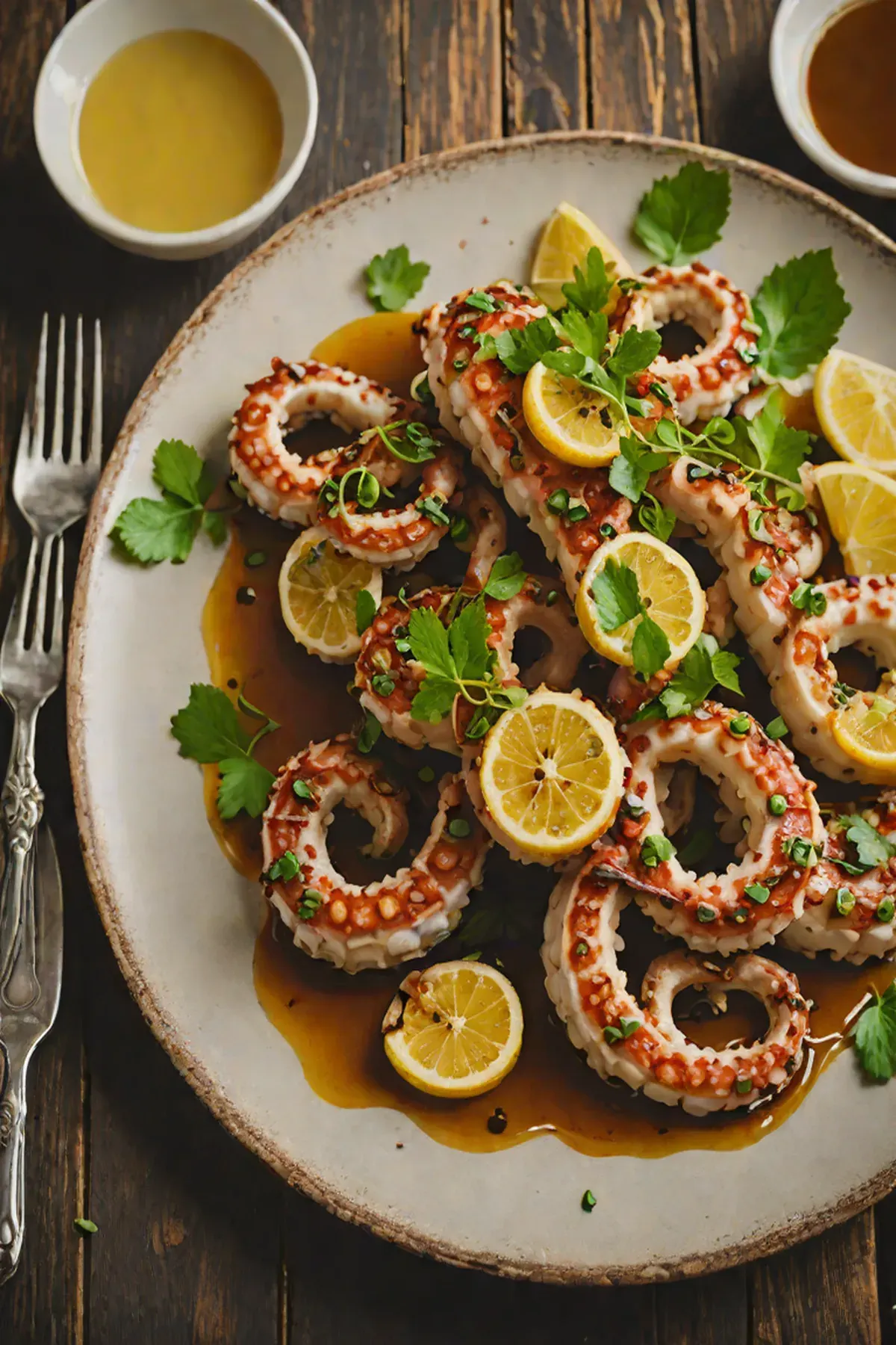 Grilled Octopus with Lotus Root