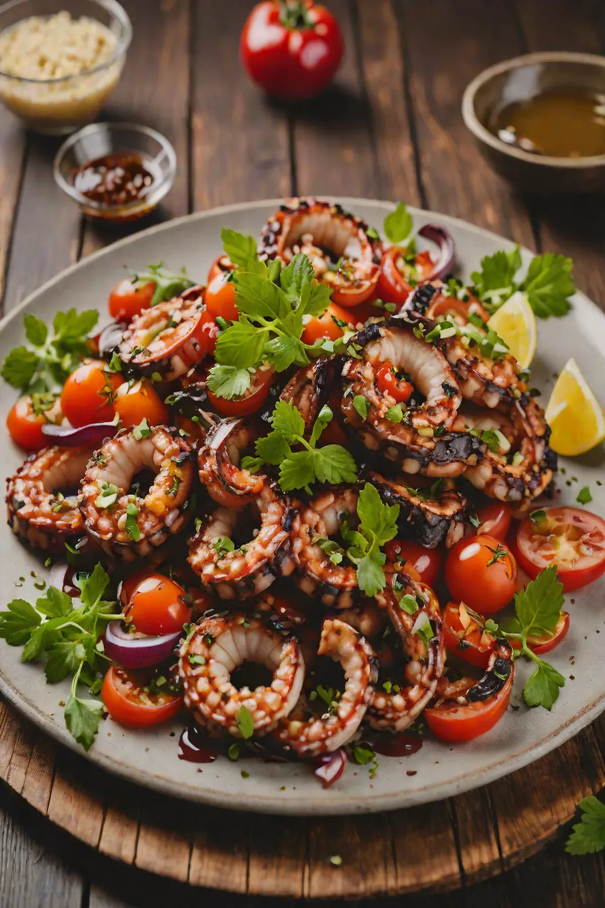 Grilled Octopus with Tomato