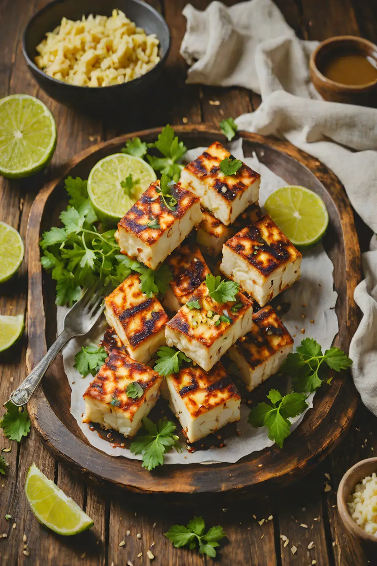 Grilled Paneer with Cassava