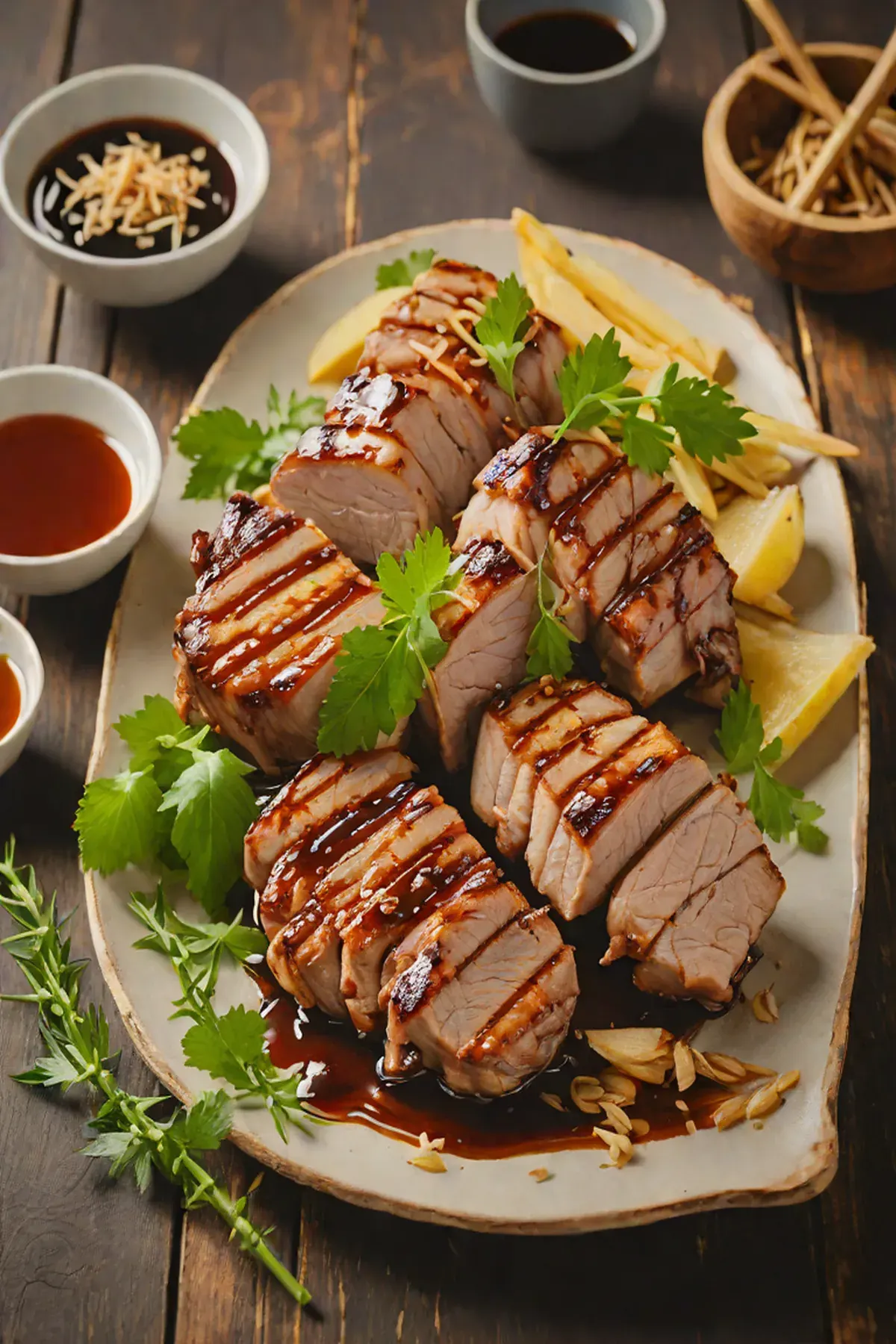 Grilled Pork with Bamboo Shoot