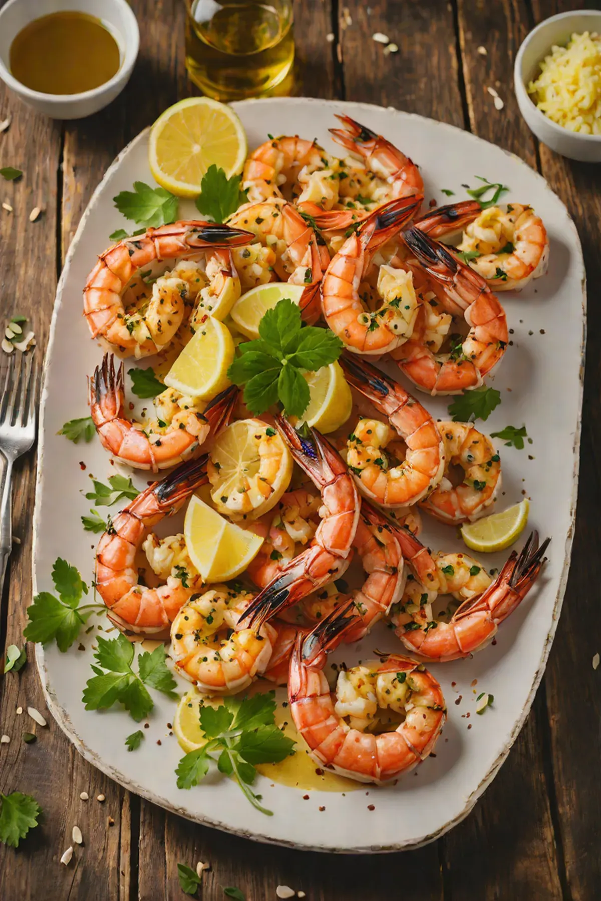 Grilled Prawns with Garlic