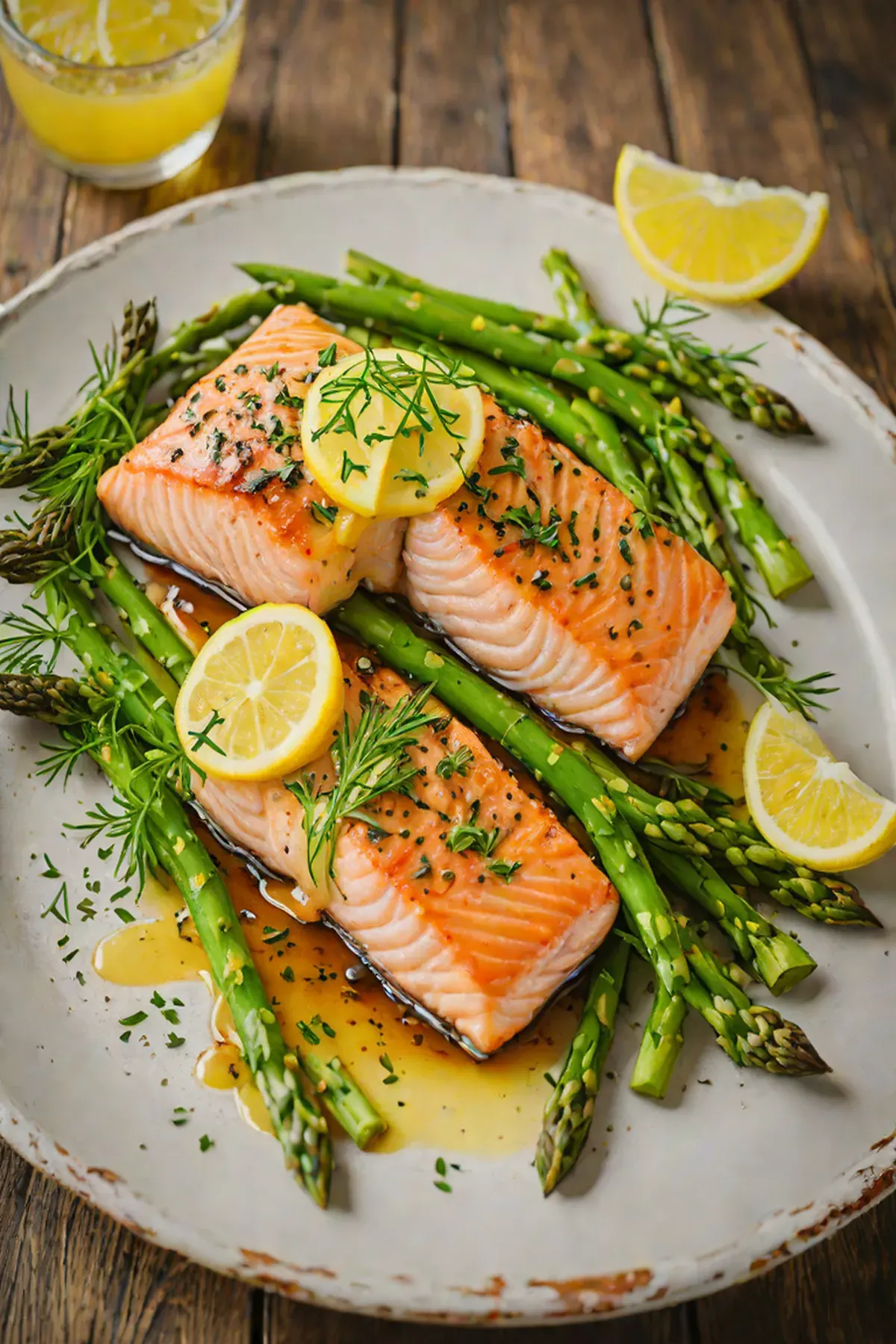 Grilled Salmon with Asparagus