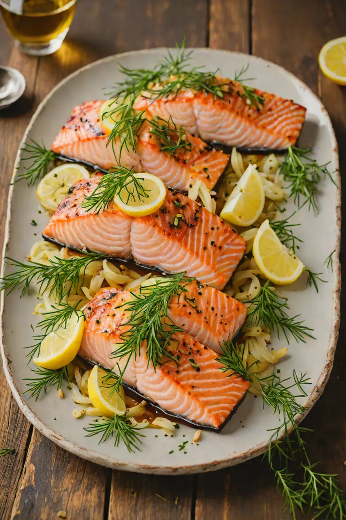 Grilled Salmon with Fennel