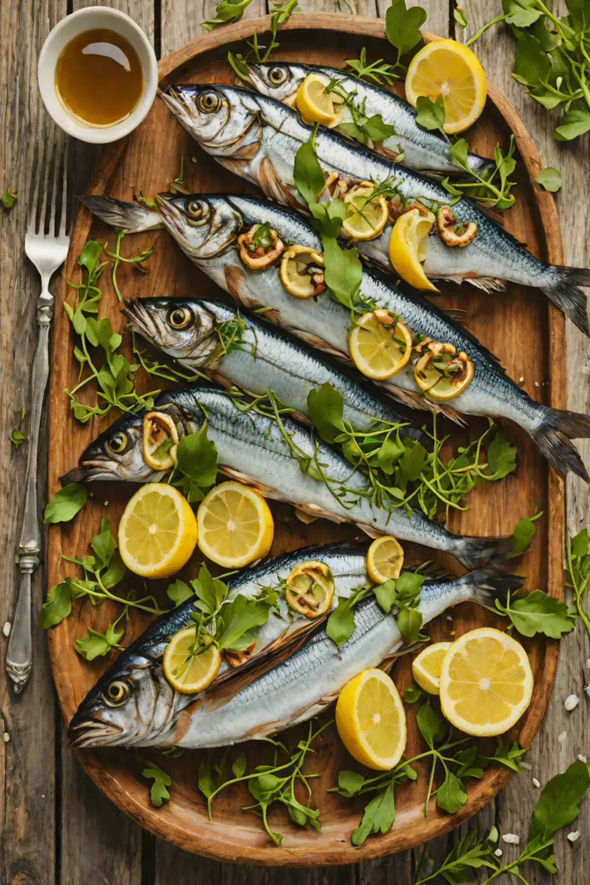Grilled Sardines with Rocket